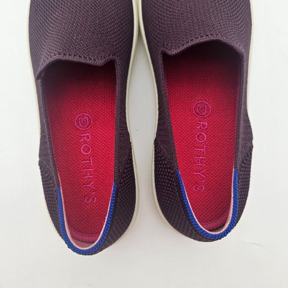 Rothys The Original Slip On Fig Python Purple Womens Sz 9.5 NEW - Picture 4 of 7